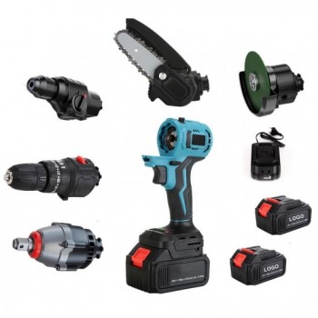 ΕΠΑΝΑΦΟΡΤΙΖΟΜΕΝΟ ΠΟΛΥΕΡΓΑΛΕΙΟ 5 ΣΕ 1 (ΔΡΑΠΑΝΟ-ΤΡΟΧΟΣ-ΜΠΟΥΛΟΝΟΚΛΕΙΔΟ-ΑΛΥΣΟΠΡΙΟΝΟ-ΣΚΑΠΤΙΚΟ ΚΡΟΥΣΤΙΚΟ) 36V ΜΕ 2 ΜΠΑΤΑΡΙΕΣ