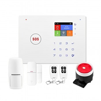 Σύστημα Συναγερμού Σπιτιού με Wi Fi και GSM-SIM 1 Αισθητήρα Παραθύρου/Πόρτας και 1 Αισθητήρα Κίνησης Tuya DY-G66W