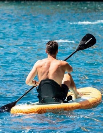 Κάθισμα για σανίδα SUP μαύρο, ρυθμιζόμενο και άνετο