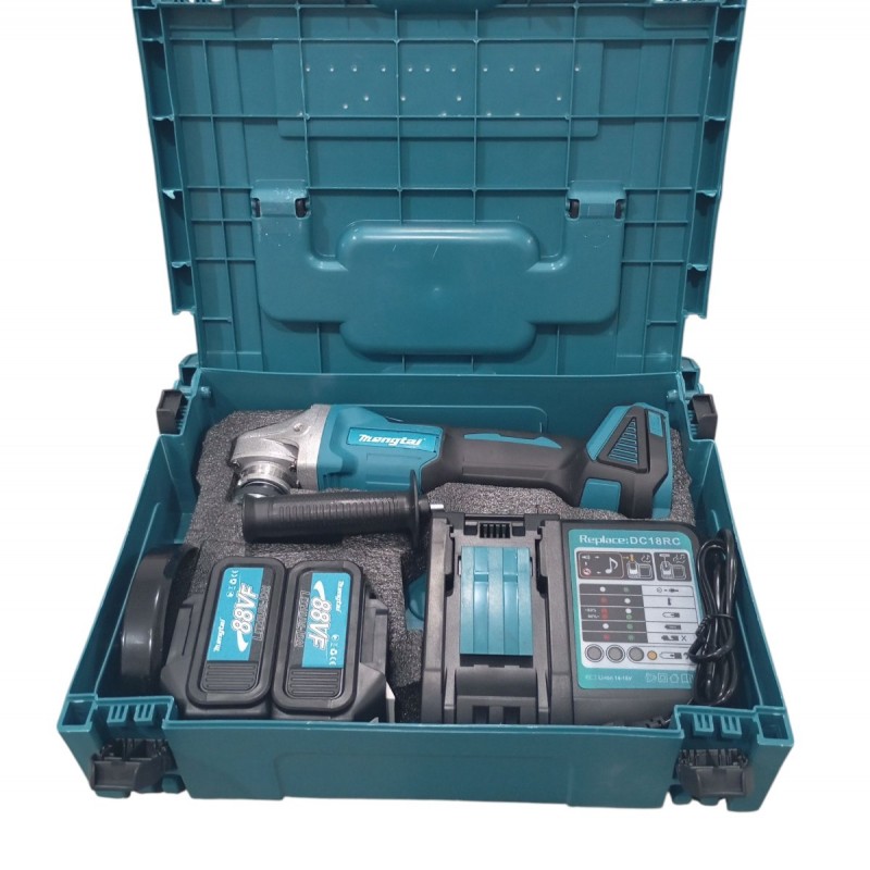 Γωνιακός τροχός 125mm 88Vf με 2 μπαταρίες