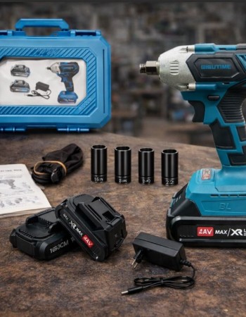 Bisutime 2σε1 Μπουλονόκλειδο παλμικό κατσαβίδι Μπαταρίας 48V 2x5Ah