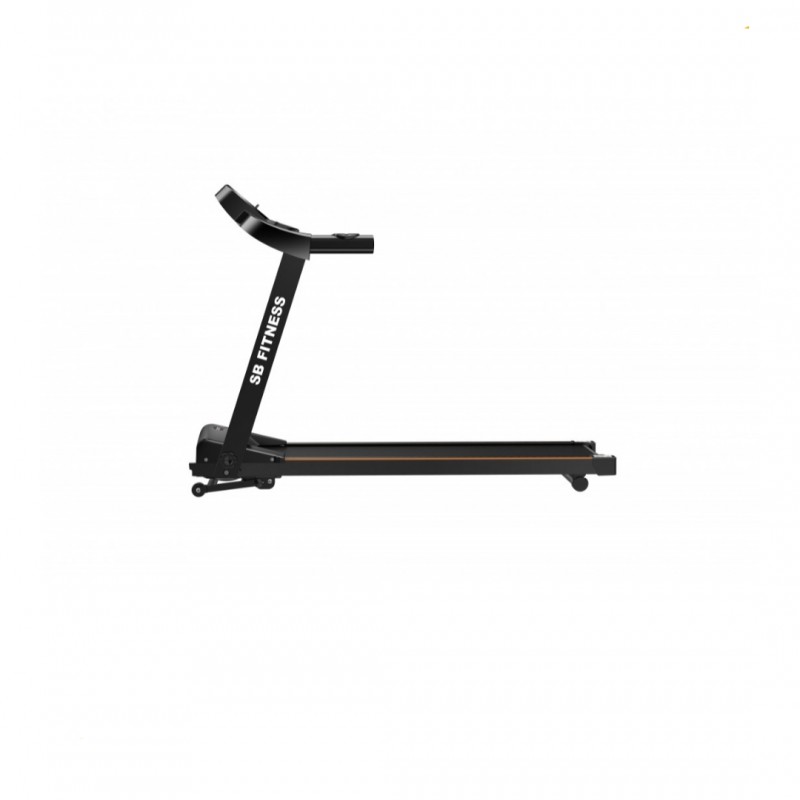 SB FITNESS Διάδρομος γυμναστικής αναδιπλούμενος ηλεκτρικός 3.0hp σε μαύρο με οθόνη ένδειξης