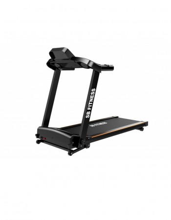 SB FITNESS Διάδρομος γυμναστικής αναδιπλούμενος ηλεκτρικός 3.0hp σε μαύρο με οθόνη ένδειξης