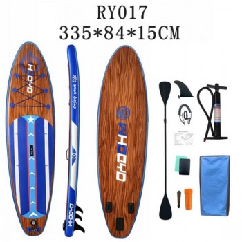 ΣΑΝΙΔΑ SUP MALL-NRY017 φουσκωτή με ΔΙΠΛΟ κουπί, αξεσουάρ και σακίδιο μεταφοράς, 335x84x15cm