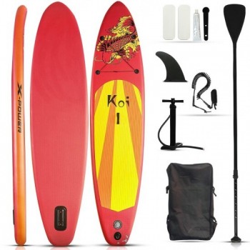 ΣΑΝΙΔΑ SUP MALL-YX002 ΦΟΥΣΚΩΤΗ ΜΕ ΔΙΠΛΟ ΚΟΥΠΙ, ΑΞΕΣΟΥΑΡ ΚΑΙ ΣΑΚΙΔΙΟ ΜΕΤΑΦΟΡΑΣ, 350X83X15CM