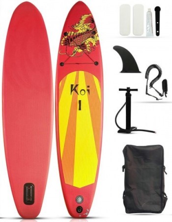 ΣΑΝΙΔΑ SUP MALL-YX002 ΦΟΥΣΚΩΤΗ ΜΕ ΔΙΠΛΟ ΚΟΥΠΙ, ΑΞΕΣΟΥΑΡ ΚΑΙ ΣΑΚΙΔΙΟ ΜΕΤΑΦΟΡΑΣ, 350X83X15CM