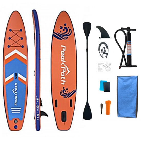 ΣΑΝΙΔΑ SUP MALL-RY016 ΦΟΥΣΚΩΤΗ ΜΕ ΔΙΠΛΟ ΚΟΥΠΙ, ΑΞΕΣΟΥΑΡ ΚΑΙ ΣΑΚΙΔΙΟ ΜΕΤΑΦΟΡΑΣ, 335X83X15CM