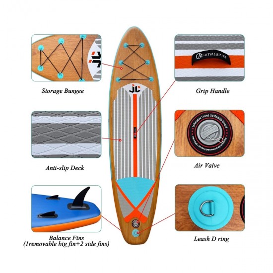 ΣΑΝΙΔΑ SUP MALL-RY014 ΦΟΥΣΚΩΤΗ ΜΕ ΔΙΠΛΟ ΚΟΥΠΙ, ΑΞΕΣΟΥΑΡ ΚΑΙ ΣΑΚΙΔΙΟ ΜΕΤΑΦΟΡΑΣ, 320X81X15CM