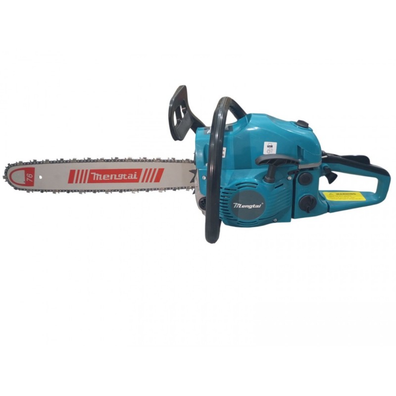 Βενζινοκίνητο αλυσοπρίονο 58cc με λάμα 55cm, ιδανικό για κοπή καυσόξυλων και ξύλων.