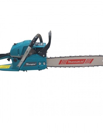 Βενζινοκίνητο αλυσοπρίονο 58cc με λάμα 55cm, ιδανικό για κοπή καυσόξυλων και ξύλων.