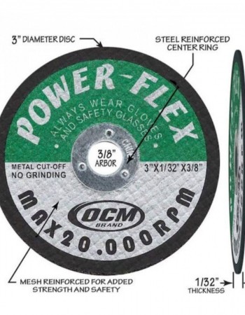 5 Τεμάχια Τροχό Δίσκος Κοπής Μετάλλου 76mm