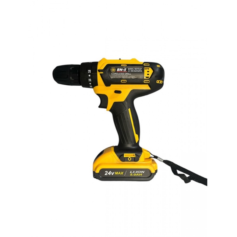 Κρουστικό κατσαβίδι-τρυπάνι 24V BN-5 με μπαταρία 5000mAh και ροπή 55 Nm
