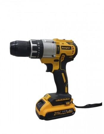 Δραπανοκατσάβιδο μπαταρίας 21V Li-Ion με ροπή 55Nm και μπαταρία 3000mAh