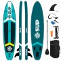  AZURE σανίδα SUP φουσκωτή με κουπί, αξεσουάρ και σακίδιο μεταφοράς, 320x75x15cm,