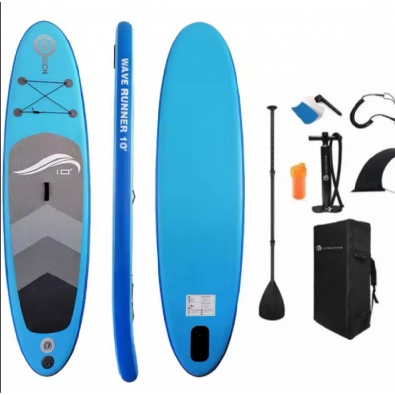 ΣΑΝΙΔΑ SUP WAVE RUNNER ΦΟΥΣΚΩΤΗ ΜΕ ΚΟΥΠΙ, ΑΞΕΣΟΥΑΡ ΚΑΙ ΣΑΚΙΔΙΟ ΜΕΤΑΦΟΡΑΣ, 310X76X15CM,