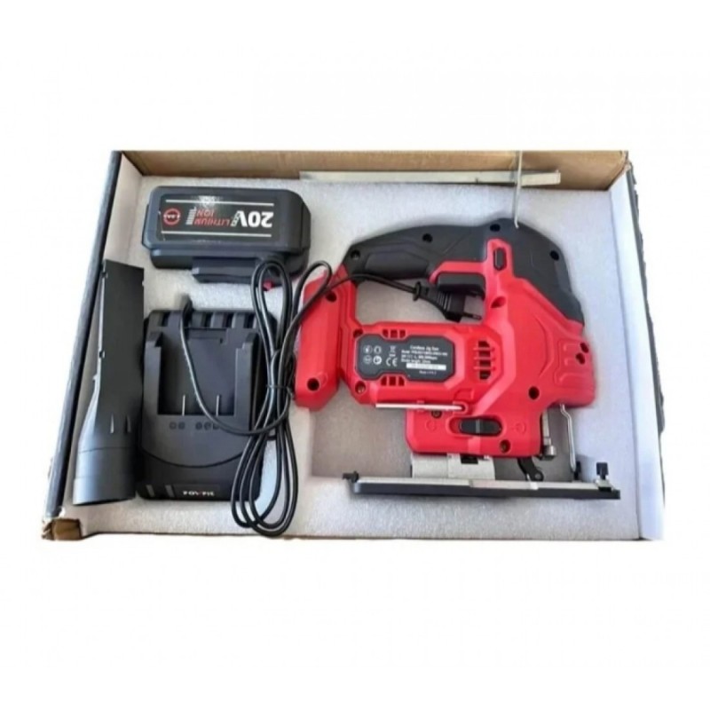 Σέγα Μπαταρίας 20V - 4Ah Με Φορτιστή Βαλιτσάκι Powfit Battery Jig Saw