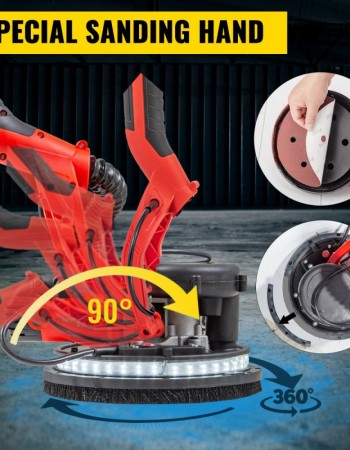 Τριβείο BORSTAIN 850W, τηλεσκοπικό με ενσωματωμένο φως LED και σακούλα αναρρόφησης