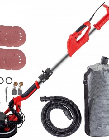 Τριβείο BORSTAIN 850W, τηλεσκοπικό με ενσωματωμένο φως LED και σακούλα αναρρόφησης