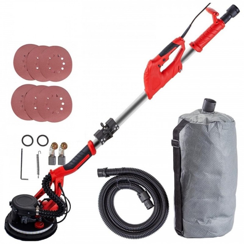 Τριβείο BORSTAIN 850W, τηλεσκοπικό με ενσωματωμένο φως LED και σακούλα αναρρόφησης