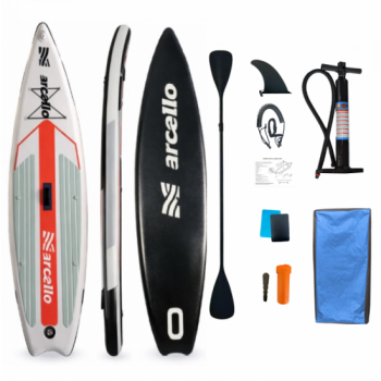 ΣΑΝΙΔΑ SUP MALL-YX013 φουσκωτή με ΔΙΠΛΟ κουπί, αξεσουάρ και σακίδιο μεταφοράς, 330x84x15cm