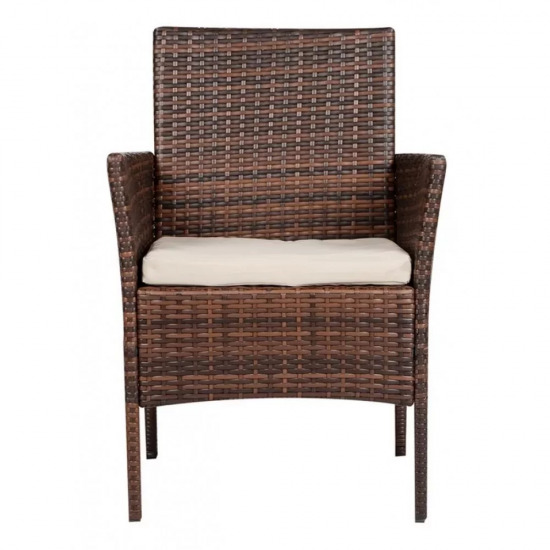 ΣΕΤ ΣΑΛΟΝΙ QUINCY 4ΤΜΧ ΚΑΦΕ RATTAN ΜΕ ΜΑΞΙΛΑΡΙΑ