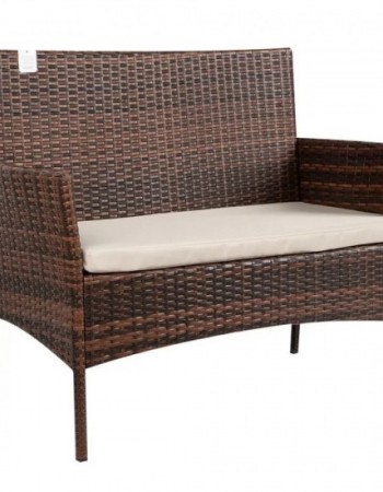 ΣΕΤ ΣΑΛΟΝΙ QUINCY 4ΤΜΧ ΚΑΦΕ RATTAN ΜΕ ΜΑΞΙΛΑΡΙΑ