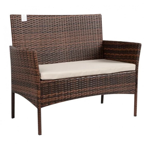 ΣΕΤ ΣΑΛΟΝΙ QUINCY 4ΤΜΧ ΚΑΦΕ RATTAN ΜΕ ΜΑΞΙΛΑΡΙΑ